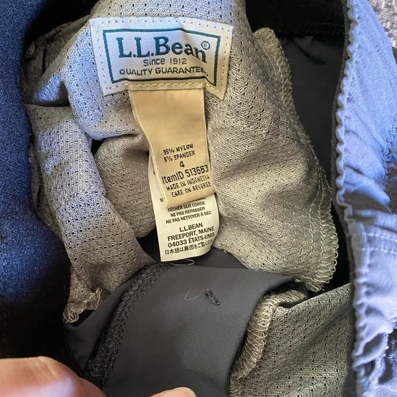 Kids LL Bean Gray Zip Off Convertible Hiker Pant - Picture 2 of 3